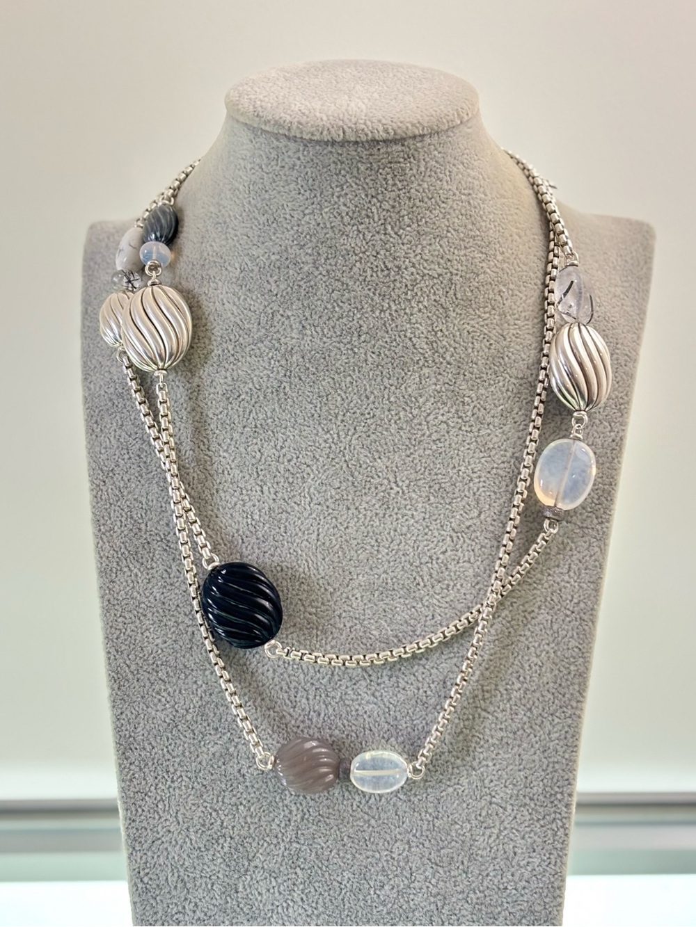 David Yurman Multi-Stone Elements Station Necklace 41"